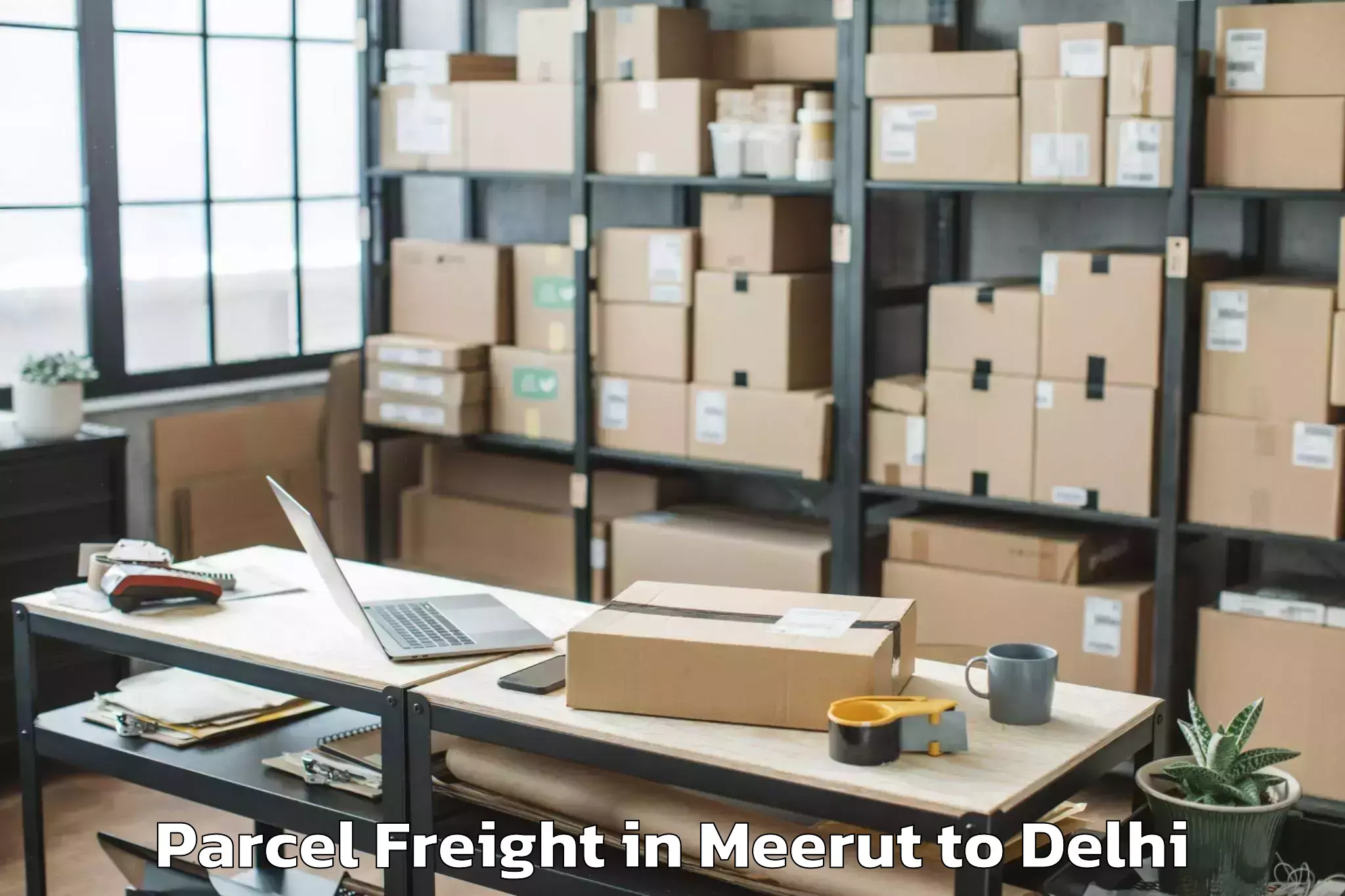 Book Your Meerut to East Delhi Mall Parcel Freight Today